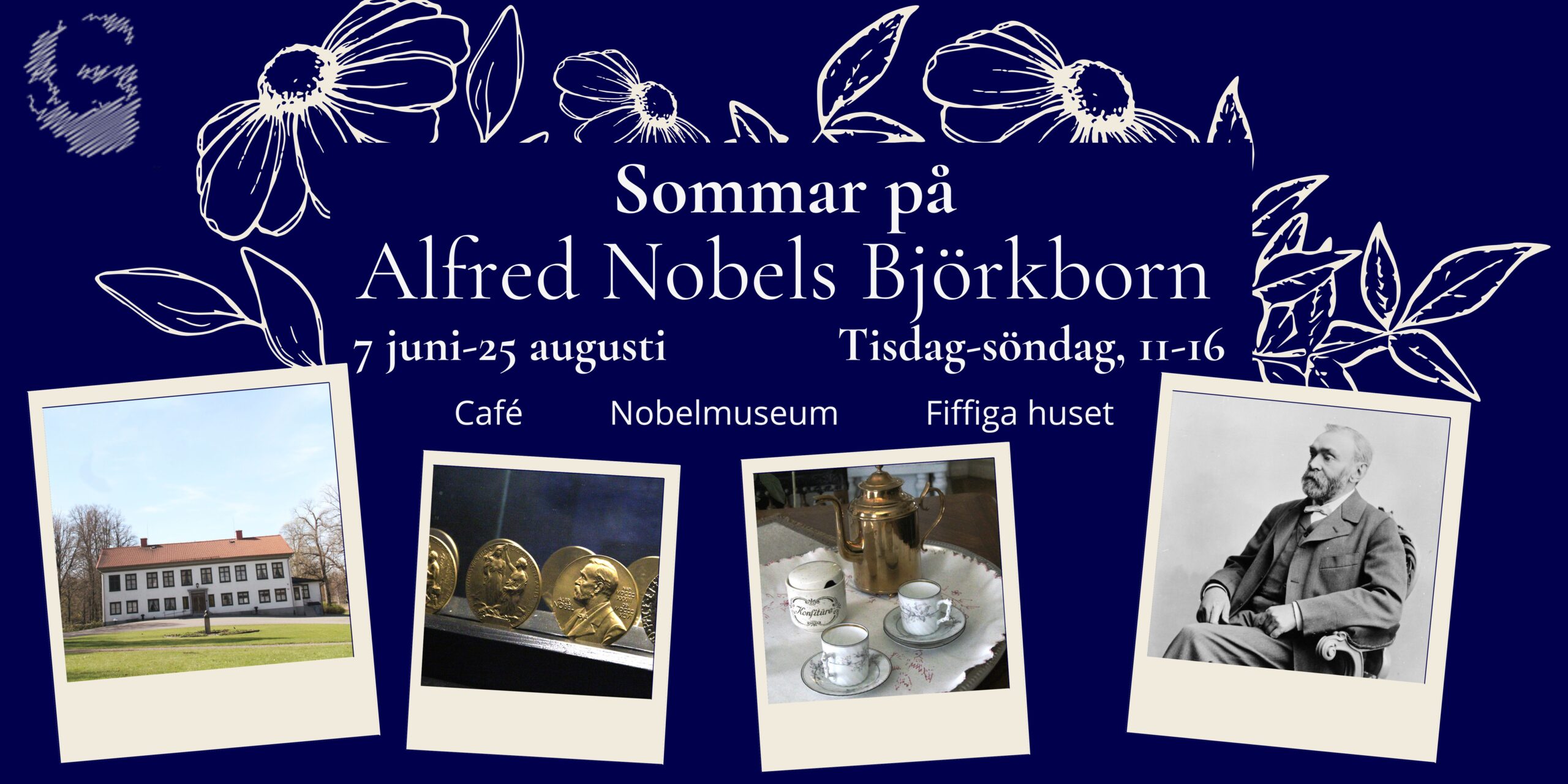 Sommarsäsong på Alfred Nobels Björkborn