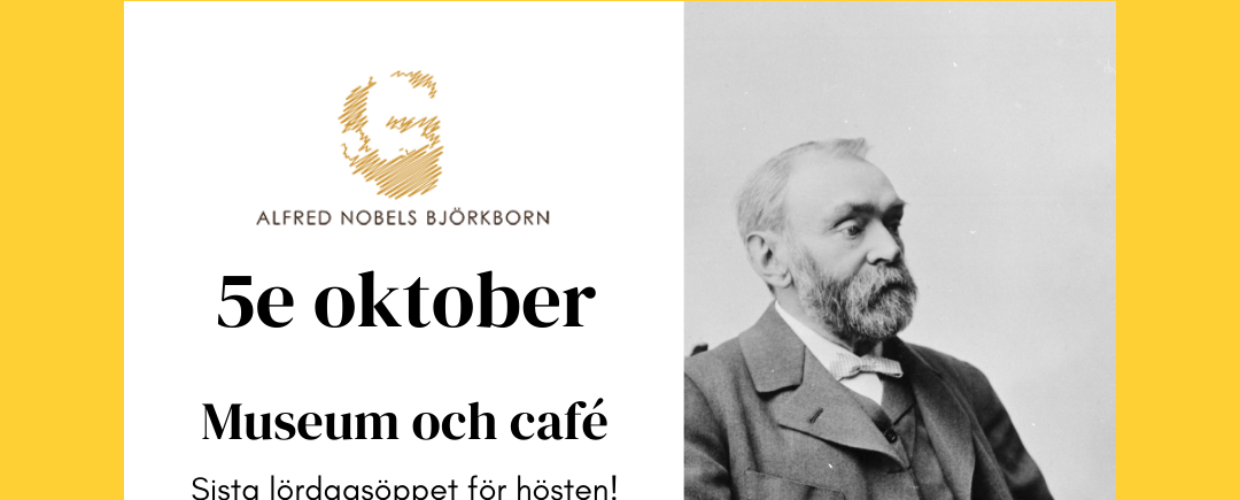 Öppet i café och museum 5e oktober!